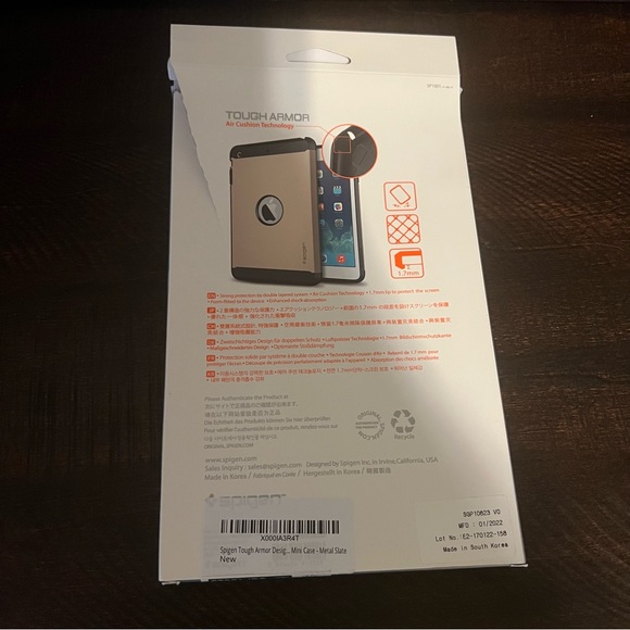 Spigen Tough Armor Designed for iPad Mini 3 Case, iPad Mini 2 Case, iPad Mini. - Picture 3 of 8